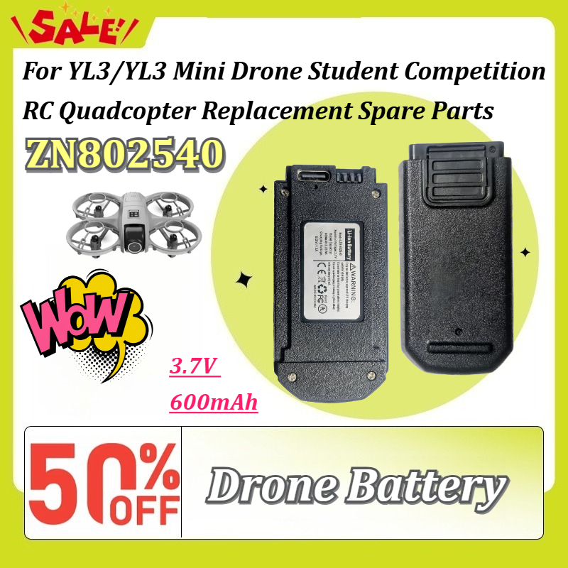 Drone Rc Yl3 - ZN802540 3.7V 600mAh Li-ion Oplaadbare Batterij