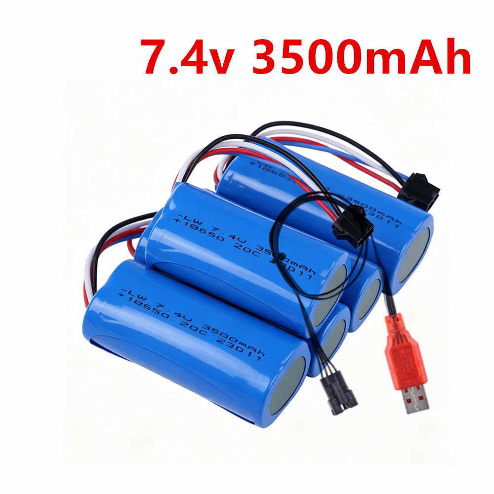 Drone Rc Truck - 18650 3500mAh 7.4V SM-4P Plug Li-ion
