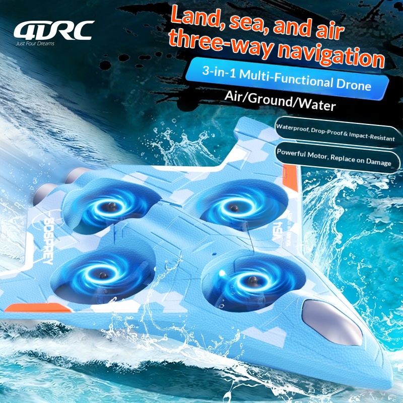 Rc Drone And Flying Car - Sosprey 3-in-1 Zee-Land-Lucht RC Drone Amfibische
