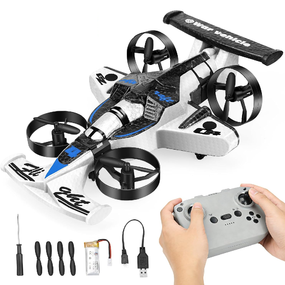 Rc Drone And Flying Car - 1SET Afstandsbestuurde auto en RC vliegtuig