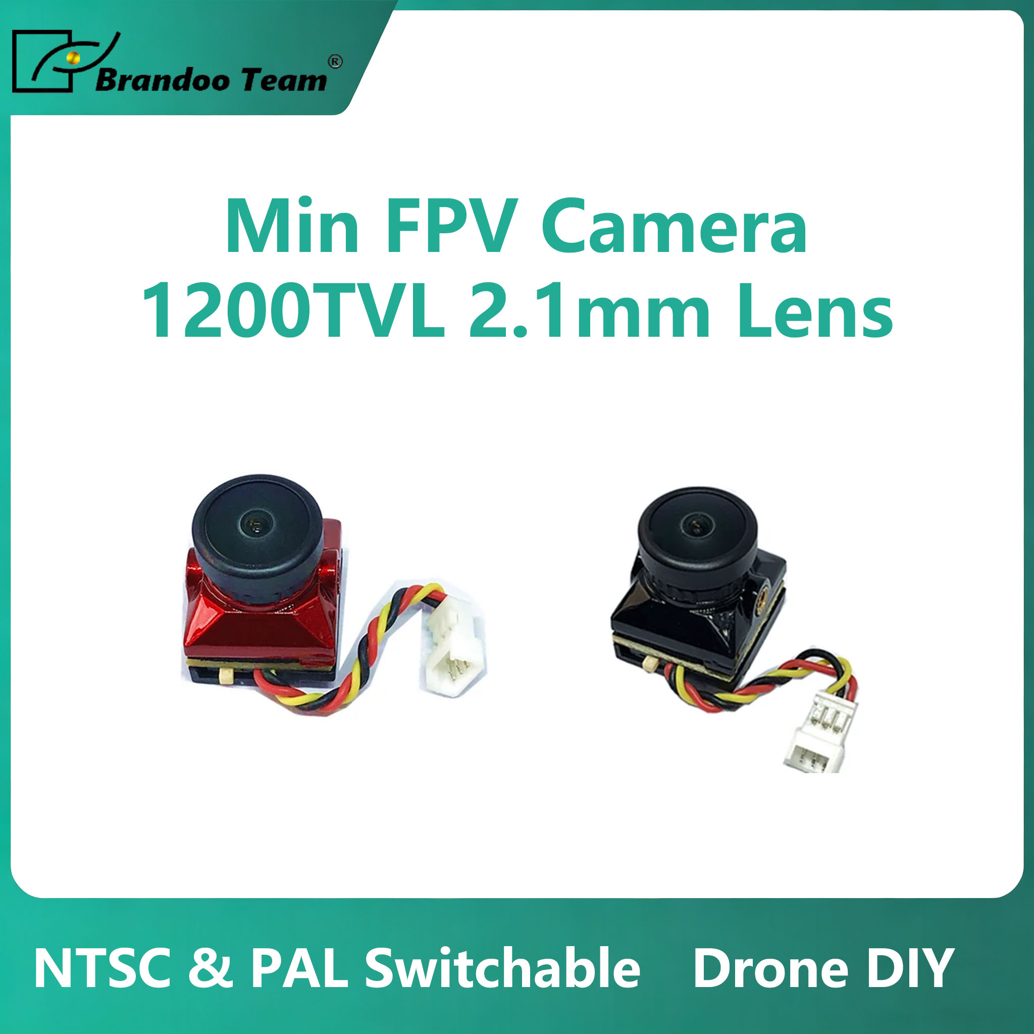 Drone Rc Team - Mini FPV Camera Schakelbaar NTSC &