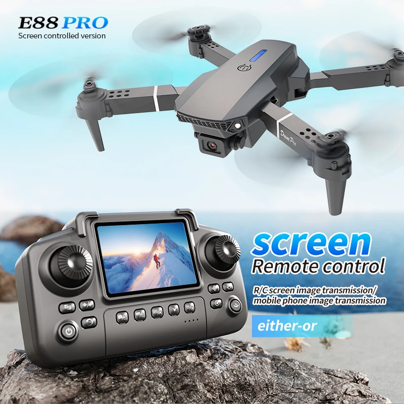 Drone App Rc Fpv - Professionele E88 PRO Drone met scherm