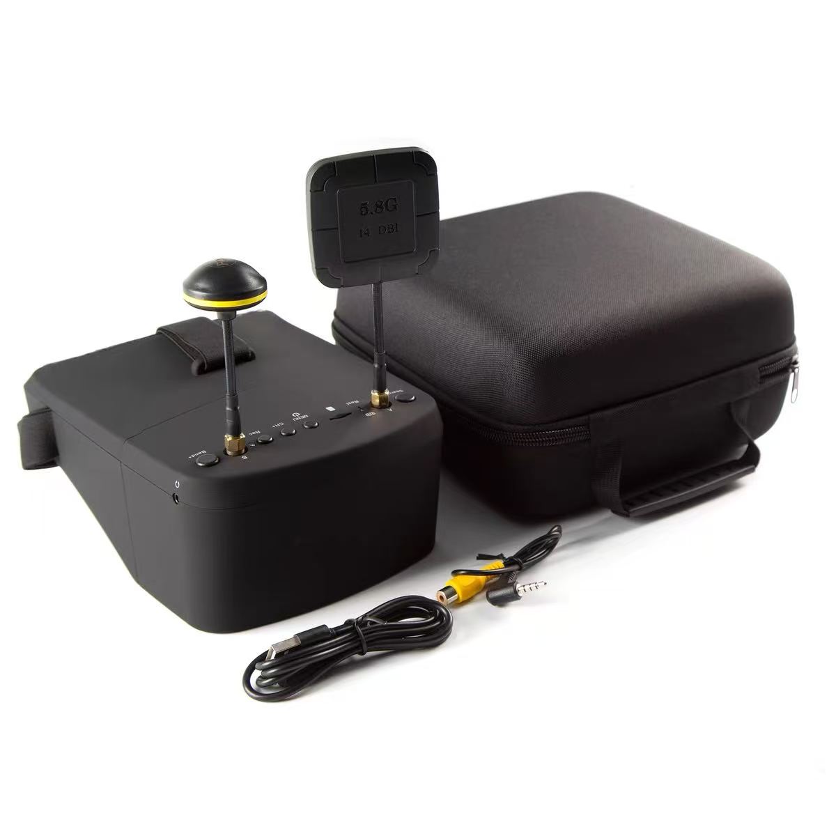 Fpv Goggles Headset - EV800D FPV-bril met 5-inch afneembaar scherm,