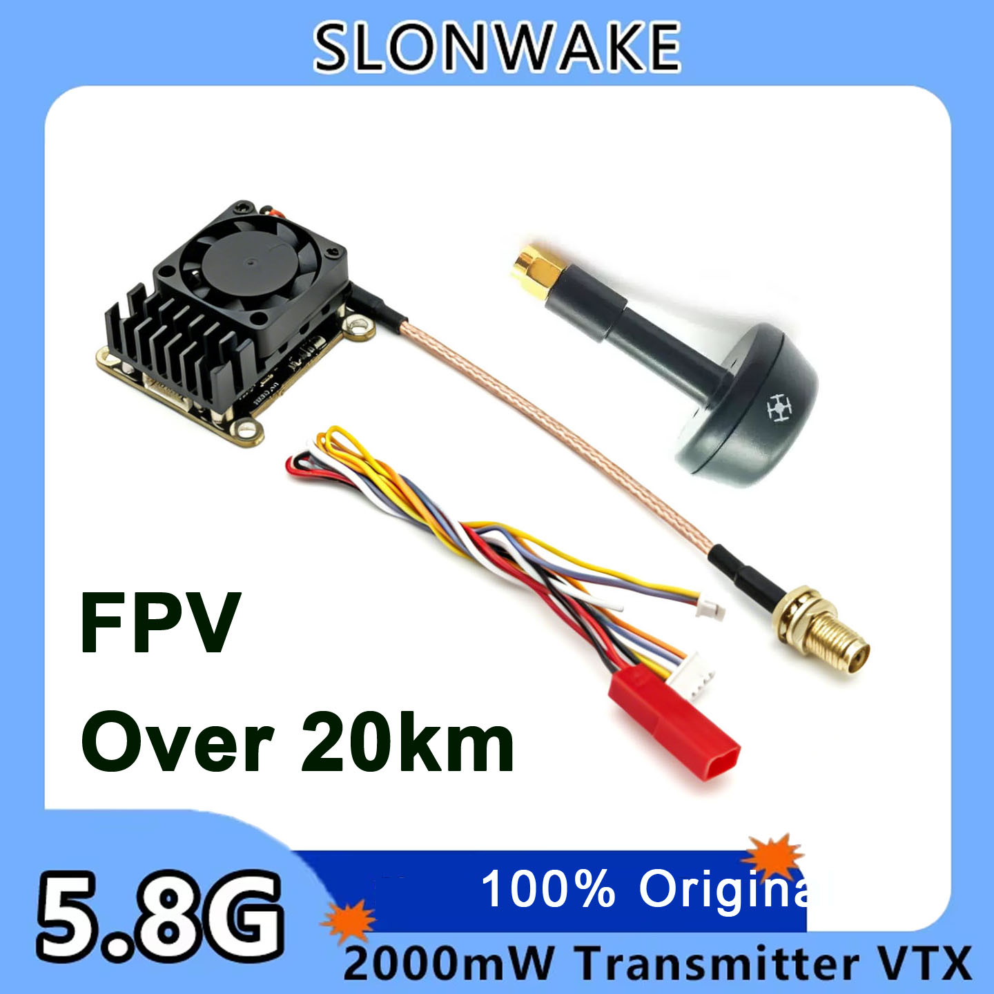 Vtx Video Transmitter - Nieuwe upgrade 5.8Ghz 2W verstelbare FPV
