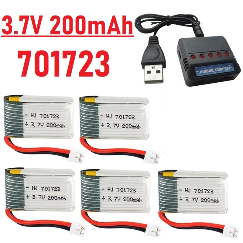 Lipo Battery Charger - Upgrade 3.7V 200mAh Batterij Met Oplader
