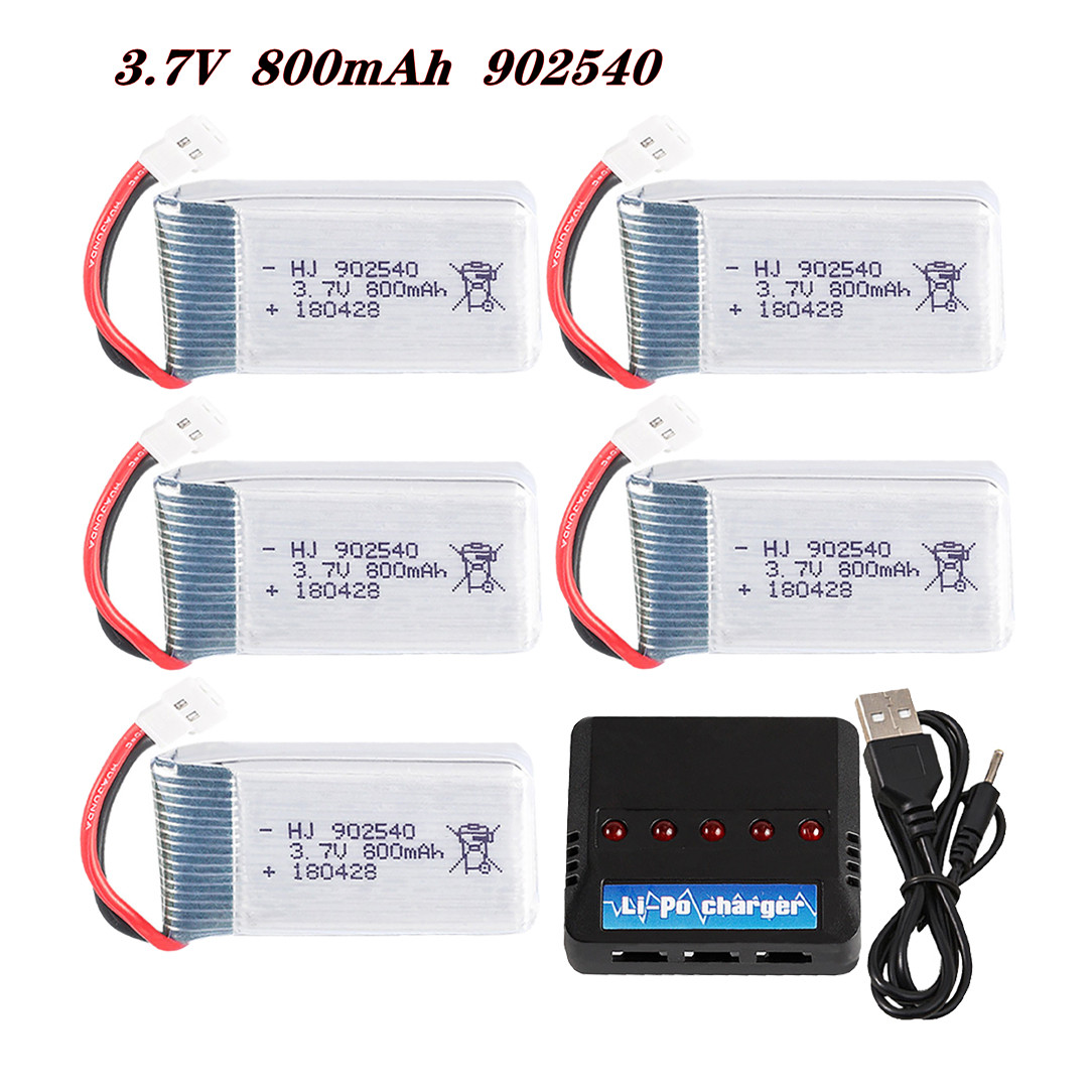 Drone Rcs - 3.7V 800mAh 902540 25C Lipo Batterij