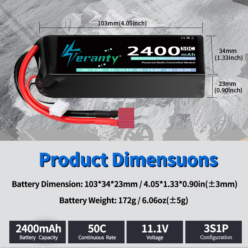 TERANTY 3S 2200/2400/2600mAh L - Drone Rc Board recensie en prijs