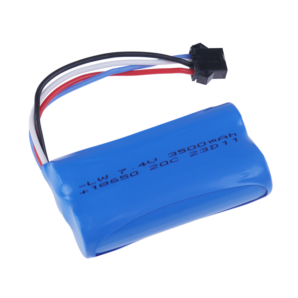 18650 3500mAh 7.4V SM-4P Plug  - Drone Rc Truck recensie en prijs