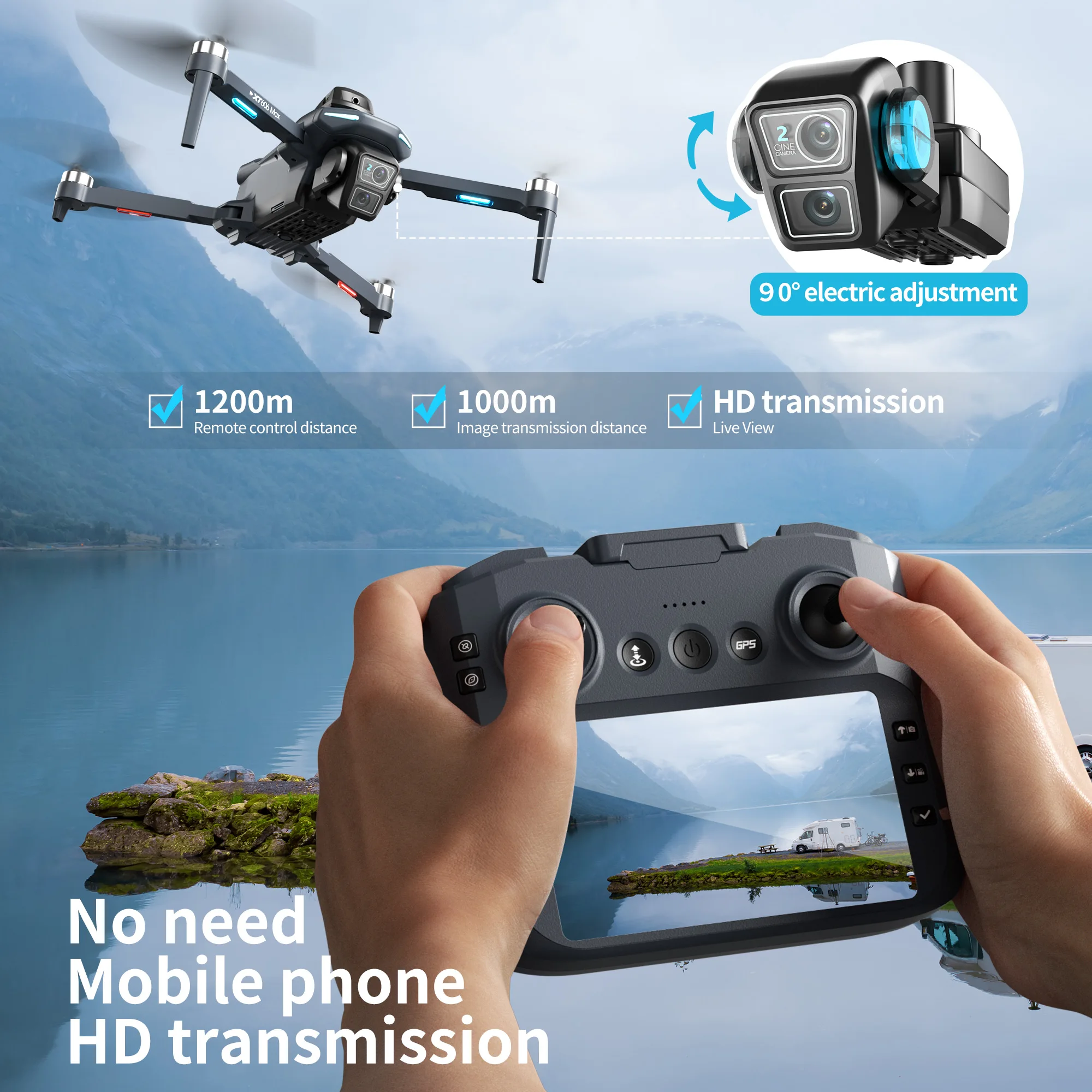 Originele XT606 Drone Professi - Drone App Rc Fpv recensie en prijs