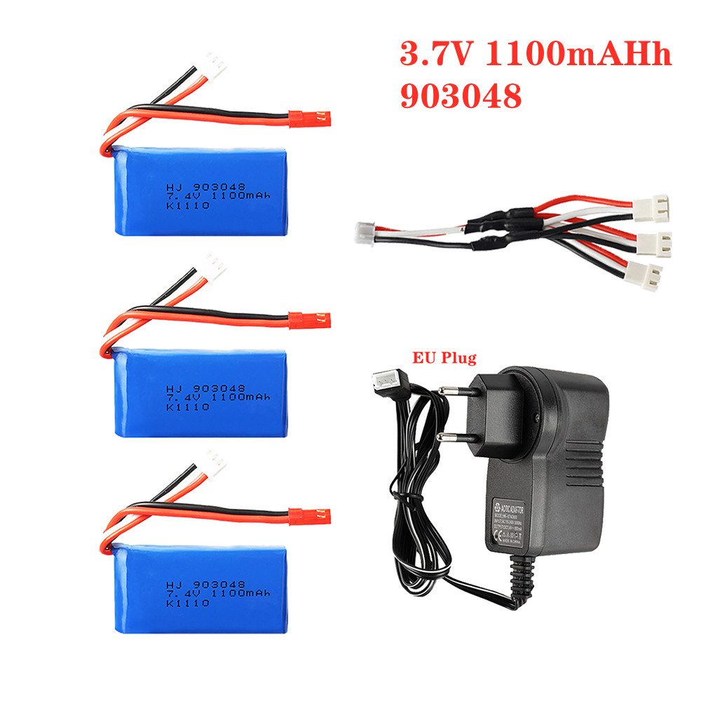1-5 Stuks 7.4V 1100Mah 903048  - Lipo Battery Charger recensie en prijs