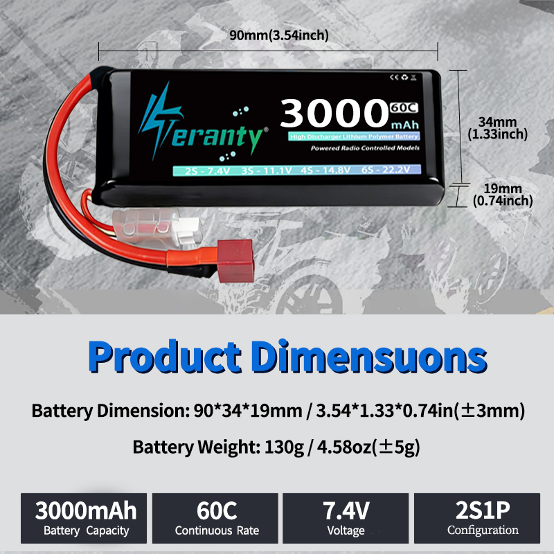 TERANTY 2S 3000mAh Lipo Batter - Drone Rc Board recensie en prijs