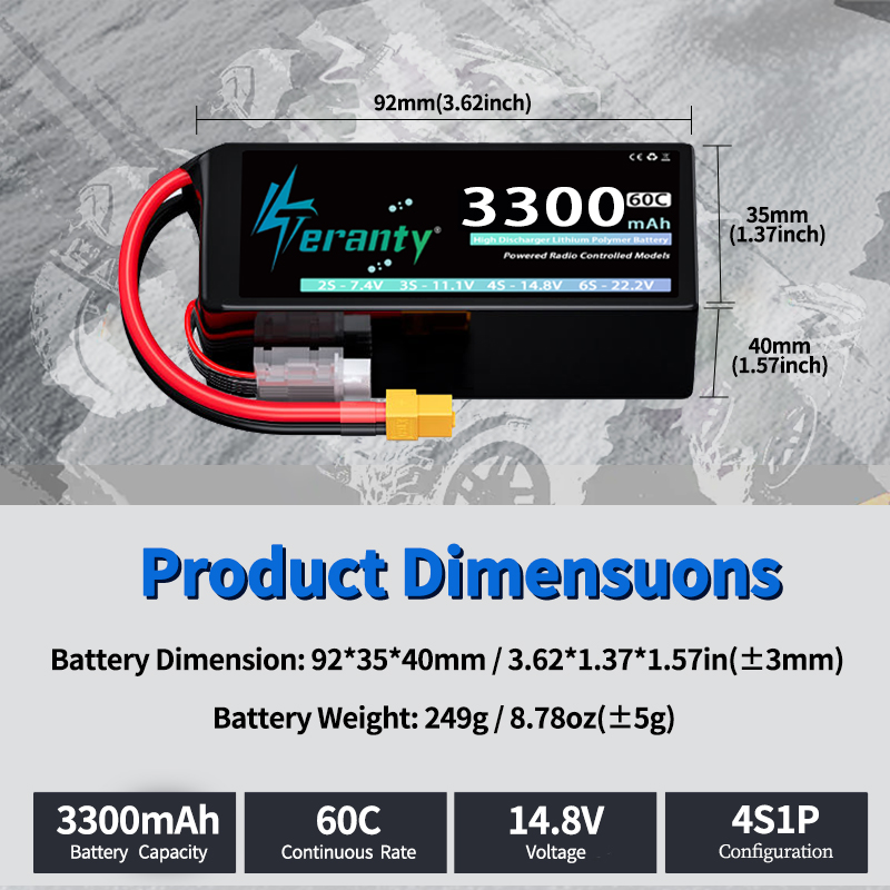 TERANTY 4S 3300mAh Lipo Batter - Drone Rc Truck recensie en prijs