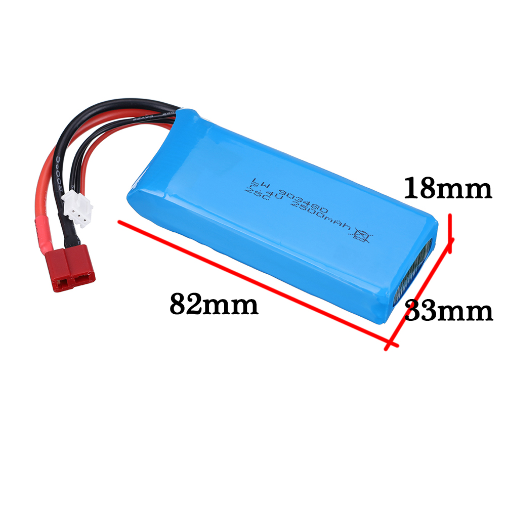2s 7,4 V 2500 mAh Lipo-batteri - Lipo Battery Charger recensie en prijs