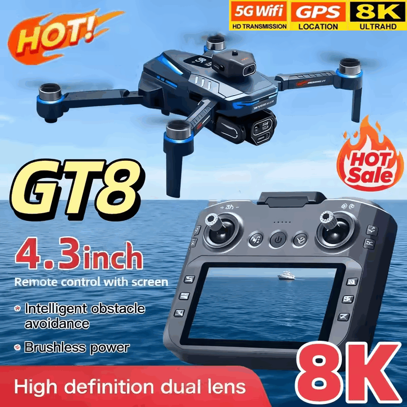 GT8 Drone 8K HD Camera 5G WIFI - Drone Rc Controller Price recensie en prijs