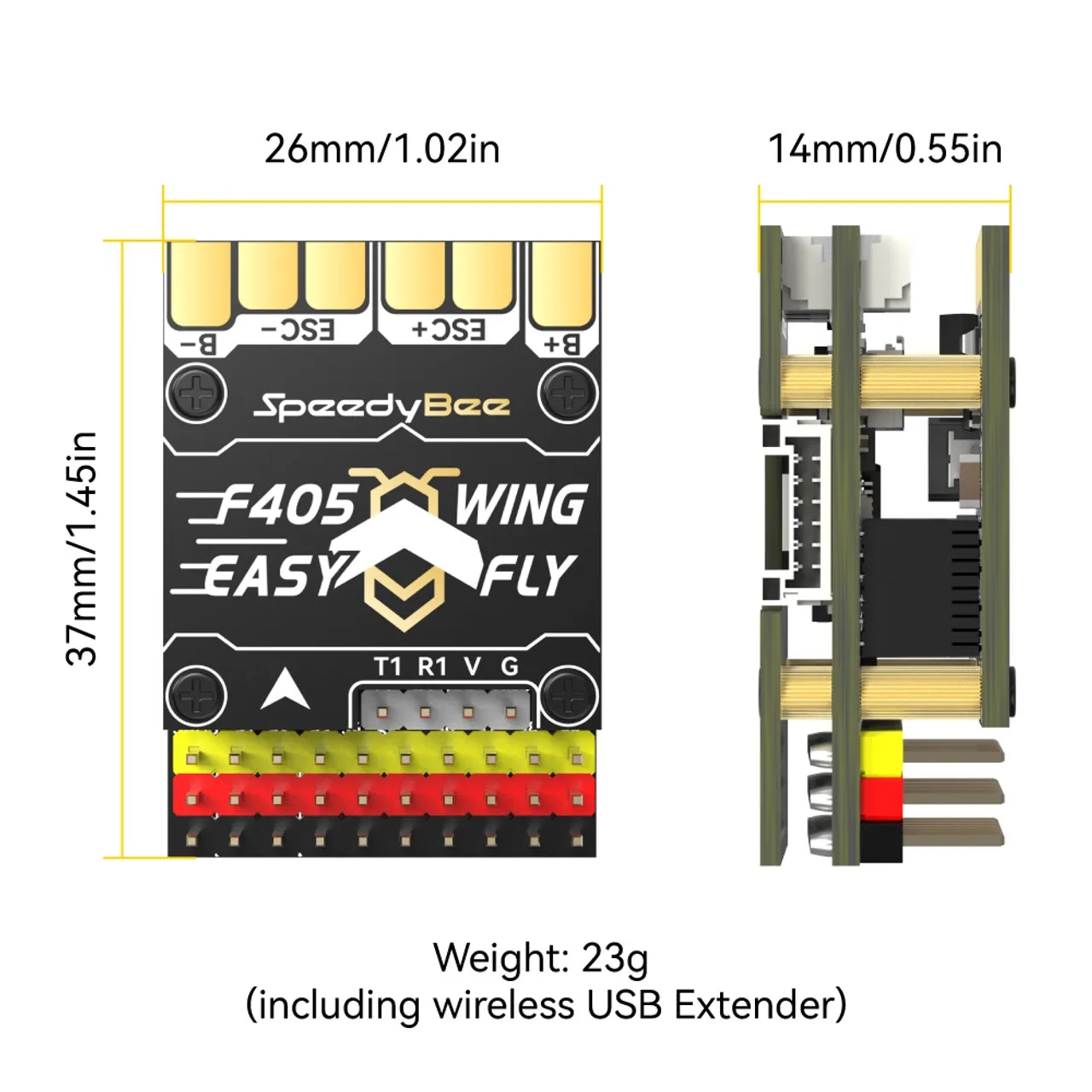 SpeedyBee F405 WING MINI Vaste - Flight Controller recensie en prijs