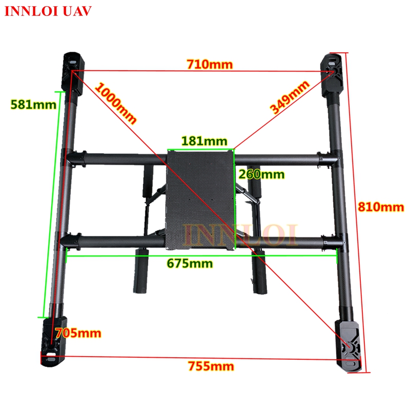 XAERO DIY 1000mm Carbon Fiber  - Heavy Lift Drone Frame recensie en prijs